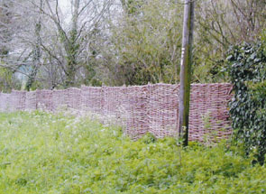 Hurdles used as a boundary